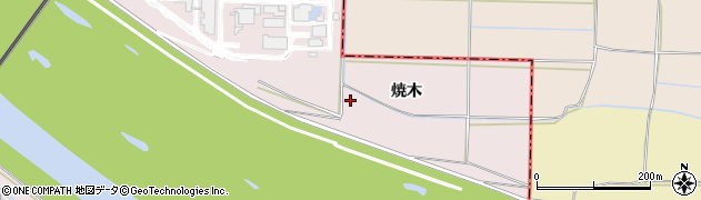 京都府八幡市八幡（焼木）周辺の地図