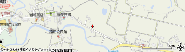 兵庫県三木市吉川町金会18周辺の地図
