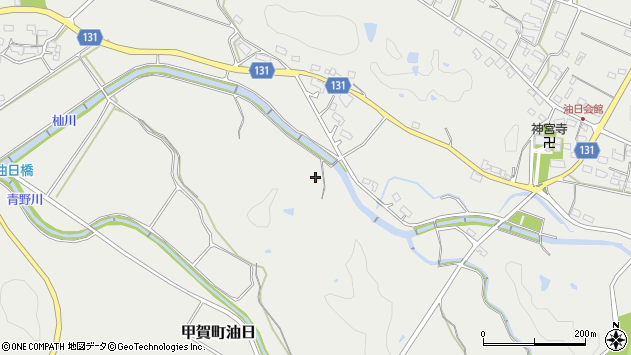 〒520-3413 滋賀県甲賀市甲賀町油日の地図