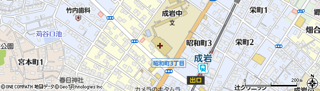 半田市成岩地区総合型地域スポーツクラブハウス（ＮＡＲＡＷＡ　ＷＩＮＧ）体育館周辺の地図