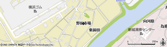 愛知県新城市野田（野田市場）周辺の地図