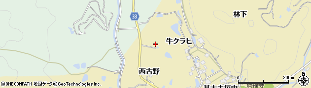 兵庫県宝塚市玉瀬登屋ケ谷周辺の地図