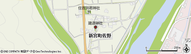 建速神社周辺の地図