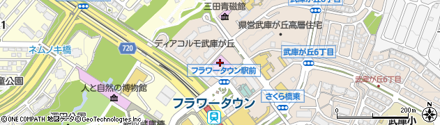 三田フラワータウン駅前郵便局周辺の地図