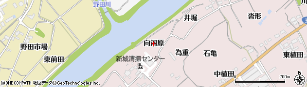 愛知県新城市庭野（向河原）周辺の地図