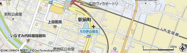 兵庫県三田市駅前町周辺の地図