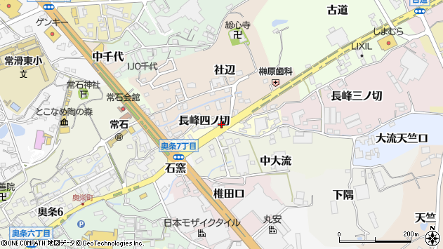 〒479-0049 愛知県常滑市長峰四ノ切の地図