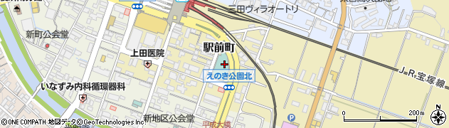 兵庫県三田市駅前町11周辺の地図