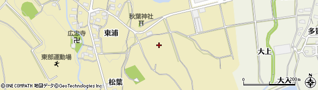 愛知県岡崎市桑谷町（百々沢）周辺の地図