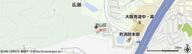 大阪府島本町（三島郡）広瀬周辺の地図