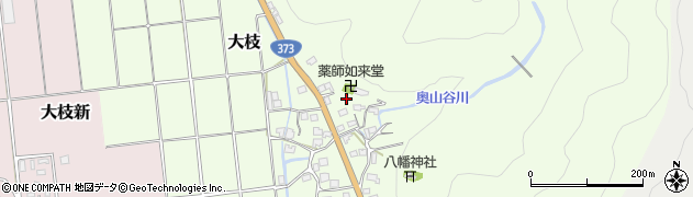 兵庫県上郡町（赤穂郡）大枝周辺の地図