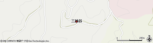 岡山県吉備中央町（加賀郡）三納谷周辺の地図