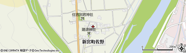 兵庫県たつの市新宮町佐野168周辺の地図