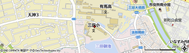 三田市立放課後児童健全育成事業三田児童クラブ周辺の地図