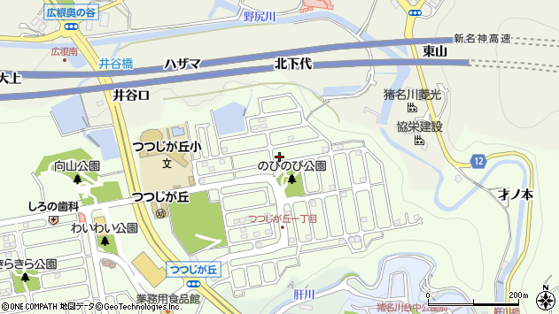 〒666-0245 兵庫県川辺郡猪名川町つつじが丘の地図