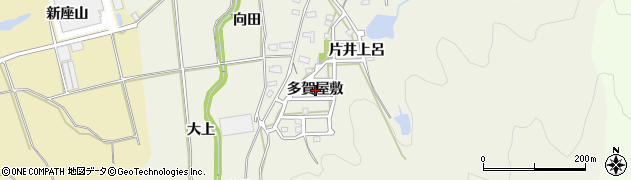 愛知県岡崎市羽栗町多賀屋敷周辺の地図