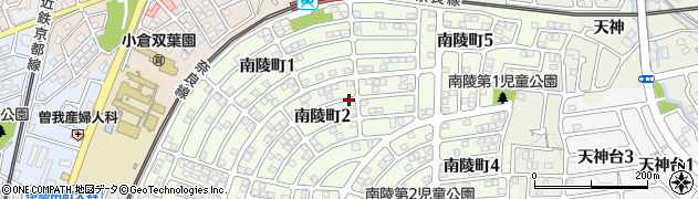 京都府宇治市南陵町周辺の地図