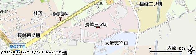 愛知県常滑市長峰三ノ切周辺の地図