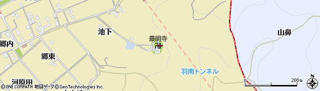 最明寺周辺の地図