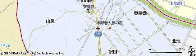 愛知県額田郡幸田町永野畑間周辺の地図