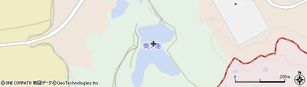 奥ノ池周辺の地図