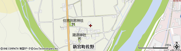 兵庫県たつの市新宮町佐野周辺の地図
