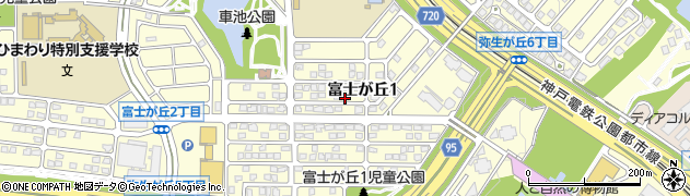 三田市富士が丘1丁目9 akippa駐車場(2)周辺の地図