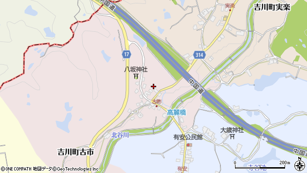 〒673-1108 兵庫県三木市吉川町古市の地図