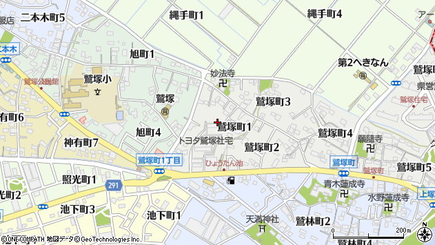 〒447-0808 愛知県碧南市鷲塚町の地図