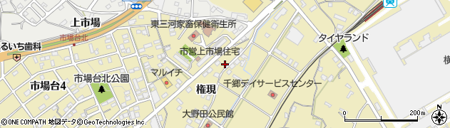 愛知県新城市野田権現13周辺の地図