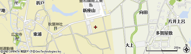 愛知県岡崎市桑谷町（東野）周辺の地図