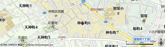 愛知県碧南市神有町6丁目周辺の地図
