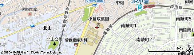 京都府宇治市小倉町（西畑）周辺の地図