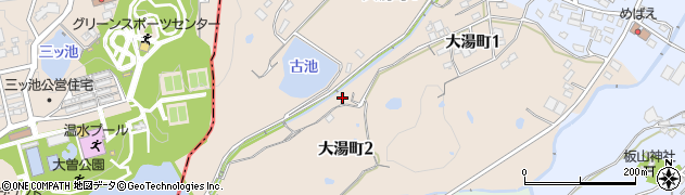 愛知県半田市大湯町周辺の地図