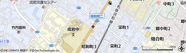 愛知県半田市昭和町周辺の地図