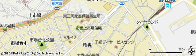 愛知県新城市野田権現7周辺の地図