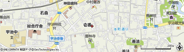 京都府宇治市宇治（壱番）周辺の地図