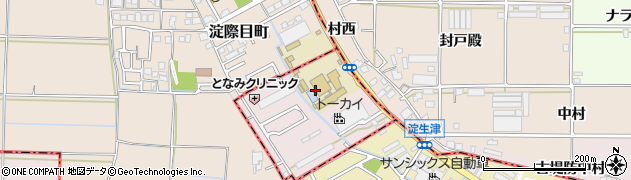 京都府八幡市八幡（樋ノ口）周辺の地図