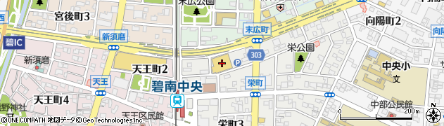 ＤＣＭ碧南中央店周辺の地図