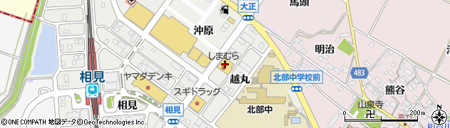 ファッションセンターしまむら幸田店周辺の地図