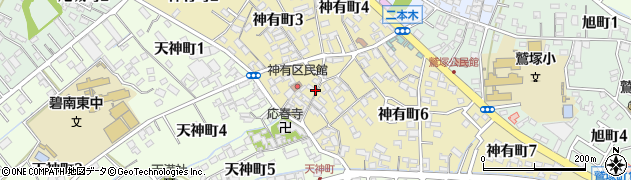 愛知県碧南市神有町5丁目周辺の地図