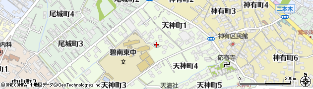 愛知県碧南市天神町周辺の地図