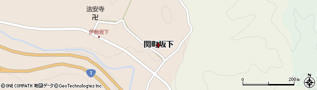 三重県亀山市関町坂下周辺の地図