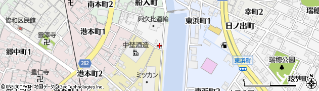 愛知県半田市浜町28周辺の地図