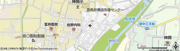 兵庫県たつの市神岡町西鳥井190周辺の地図