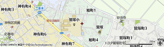 愛知県碧南市旭町周辺の地図