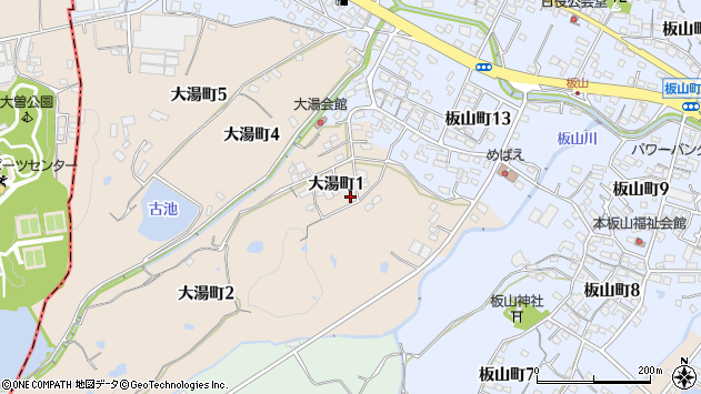 〒475-0935 愛知県半田市大湯町の地図