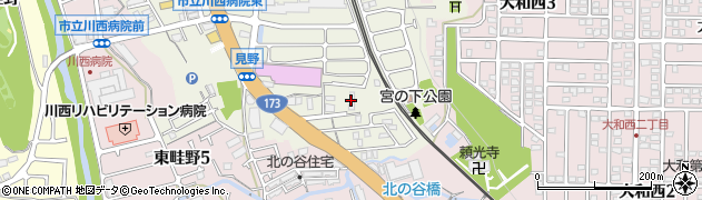 関西電力山下変電所周辺の地図