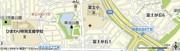 兵庫県三田市富士が丘周辺の地図
