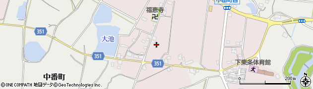 兵庫県小野市福住町164周辺の地図